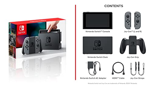 Nintendo Switch Console with Gray Joy-Con