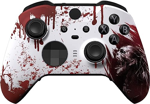 Custom Elite Series 2 Controller Compatible With Xbox One, Xbox Series S, and Xbox Series X (Bloody Zombie)
