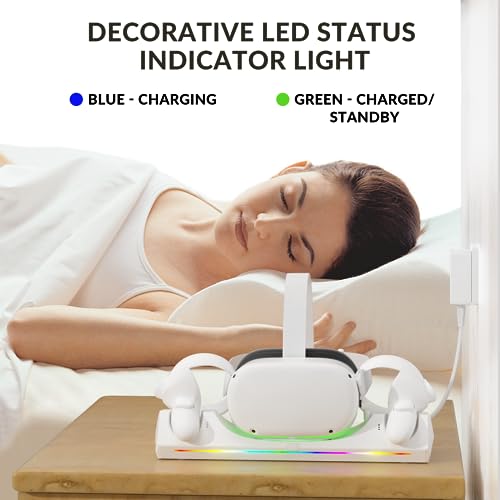 Bioherm Charging Dock for Oculus Quest 2 + Extra Batteries