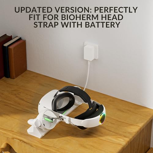 Bioherm Charging Dock for Oculus Quest 2 + Extra Batteries