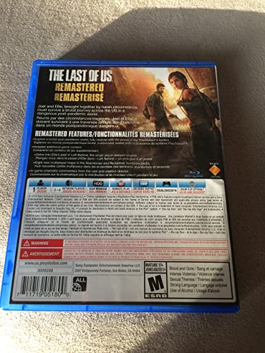 PS4 Last of Us Remastered - US Edition