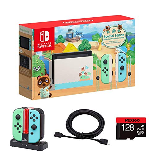Nintendo Switch Animal Crossing Bundle + NexiGo 128GB