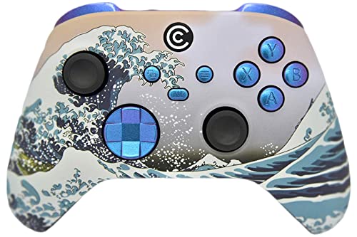 Designer Series Custom Wireless Controller for PC, Windows, Series X/S & One - Multiple Designs Available (Waves & Chameleon Inserts)