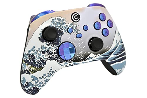 Designer Series Custom Wireless Controller for PC, Windows, Series X/S & One - Multiple Designs Available (Waves & Chameleon Inserts)