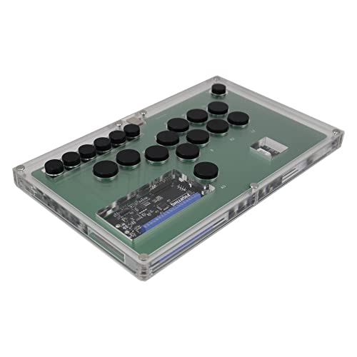 Ultra-Thin Hitbox Style Arcade Game Controller for Multiple Consoles