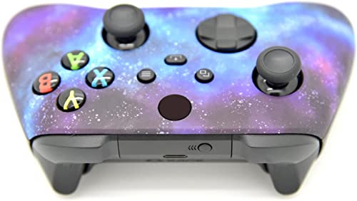 Wireless Custom Controller Compatible with PC, Windows 10+, Series X/S & One (Series X/S Blue Galaxy)