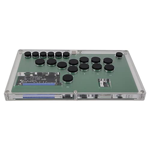 Ultra-Thin Hitbox Style Arcade Game Controller for Multiple Consoles