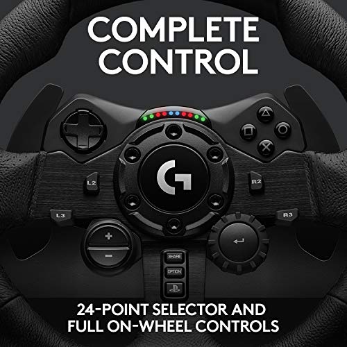 Logitech G923 Racing Wheel - PS5, PS4, PC (Renewed)