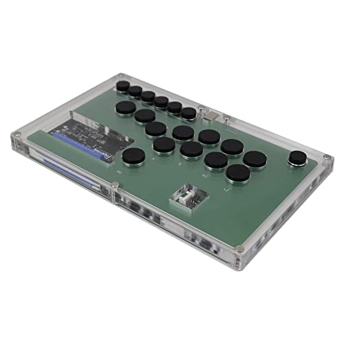 Ultra-Thin Hitbox Style Arcade Game Controller for Multiple Consoles
