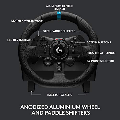 Logitech G923 Racing Wheel - PS5, PS4, PC (Renewed)