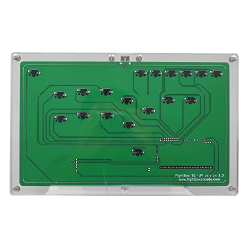 Ultra-Thin Hitbox Style Arcade Game Controller for Multiple Consoles