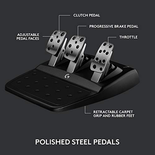 Logitech G923 Racing Wheel - PS5, PS4, PC (Renewed)