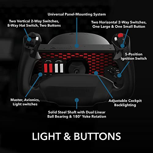 Honeycomb Aeronautical XPC Alpha Yoke & Switch Panel