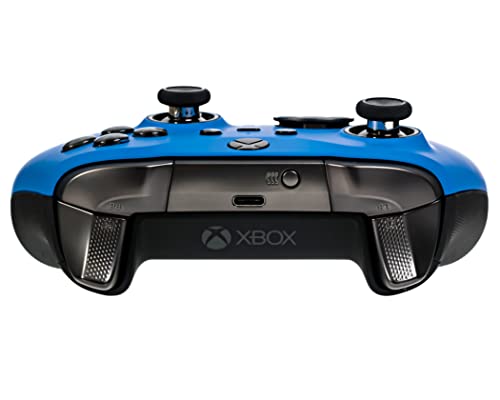 Xbox Elite Series 2 Custom Soft Touch Controller - Enhanced Grip, Cool Blue - Xbox Compatible
