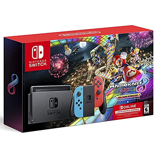 Nintendo Switch 2021 Neony Mario Bundle + 128GB MicroSD