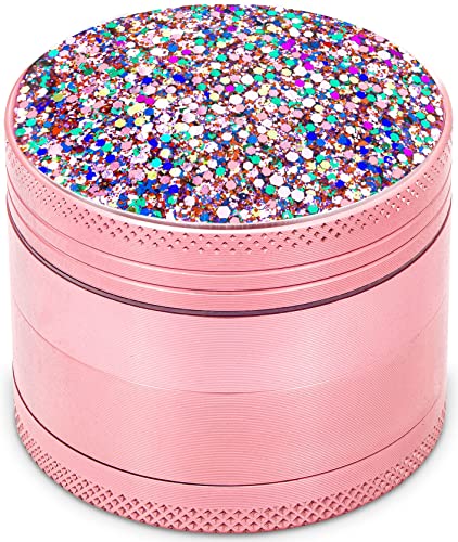 2-Inch Glitter Pink Spice Grinder