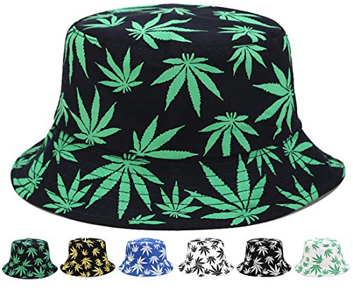 Reversible Cannabis-Inspired Fisherman Bucket Hat