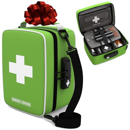 Green Cross Smell Proof Stash Bag 9x6x5