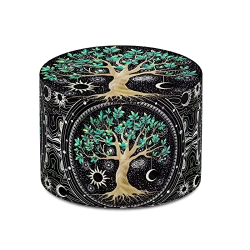 Large Boho Green Tree 2.5" Kitchen Grinder