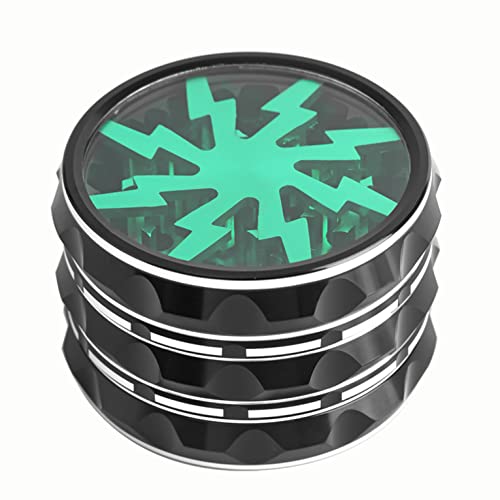 Large Portable Aluminum Grinder with Clear Top