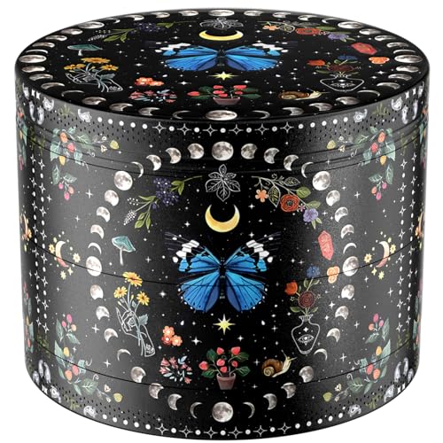 Boho Butterfly 2.5 Inch Grinder - Black