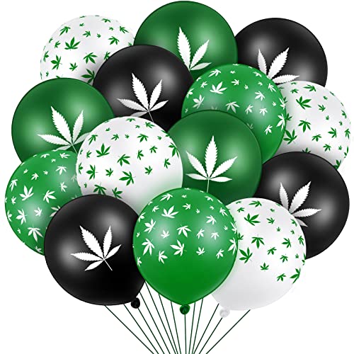 48 Pcs Weed Balloons for 420 Celebrations