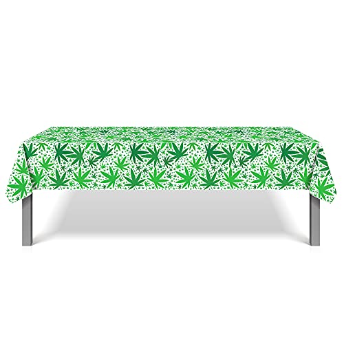 Marijuana Leaf Tablecloth for 21st Birthday Parties