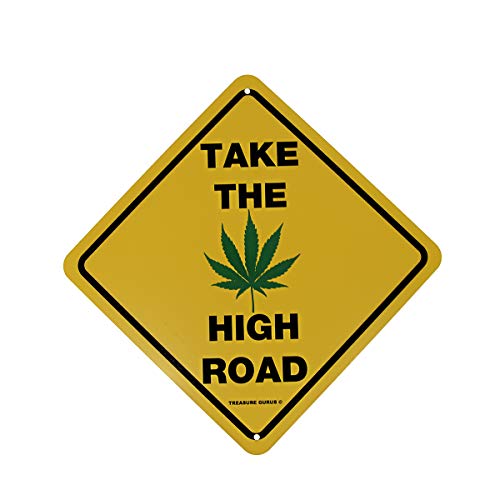 High Road Marijuana Wall Sign for Man Cave Decor
