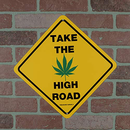 High Road Marijuana Wall Sign for Man Cave Decor