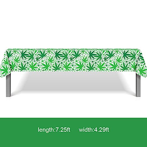 Marijuana Leaf Tablecloth for 21st Birthday Parties