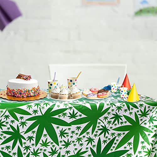 Marijuana Leaf Tablecloth for 21st Birthday Parties