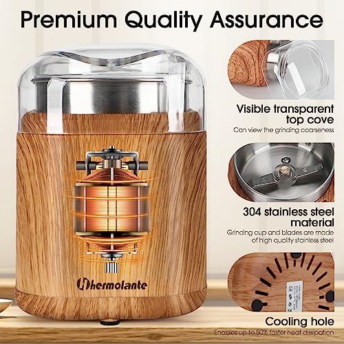 Electric Herb Grinder with Stainless Steel Blade