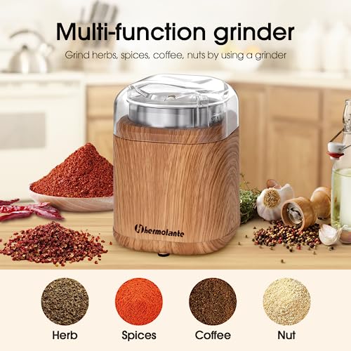 Electric Herb Grinder with Stainless Steel Blade