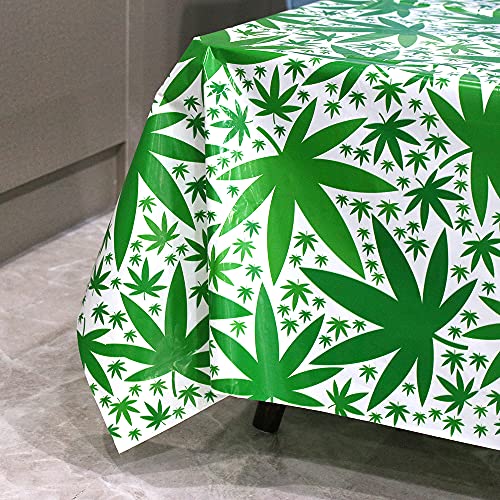 Marijuana Leaf Tablecloth for 21st Birthday Parties