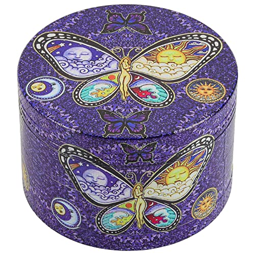 Butterfly Purple Cartoon Spice Grinder 2.5
