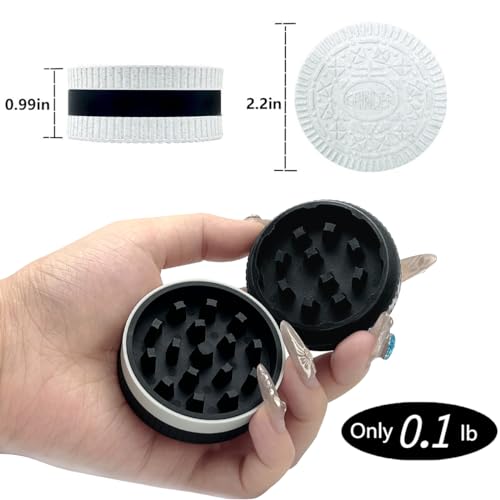 Owlstem Biscuit Shape Design Grinder - 2 Pack
