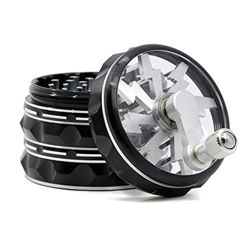 2.5” Portable Hand Crank Grinder with Clear Top