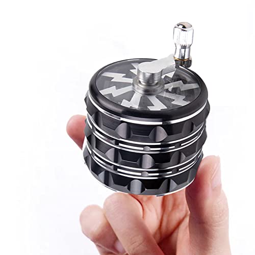 2.5” Portable Hand Crank Grinder with Clear Top