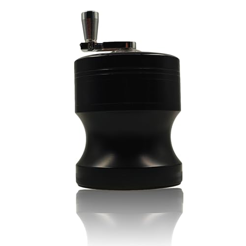 2.5 inch Black Metal Grinder with Clear Top