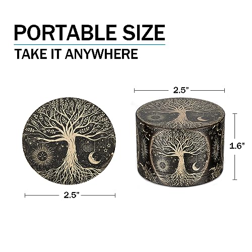 2.5" Gold Tree of Life Black Midway Grinder