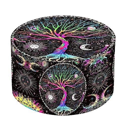 3" Black Lucky Tree Pattern Herb Spice Grinder