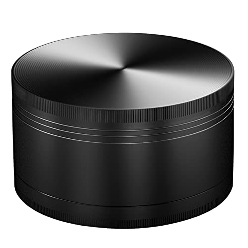 Matoolser 3 Inch Large 3-Piece Spice Grinder (Black)