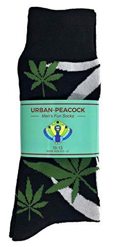 Funky Men's Crew Socks - Marijuana Patterns!