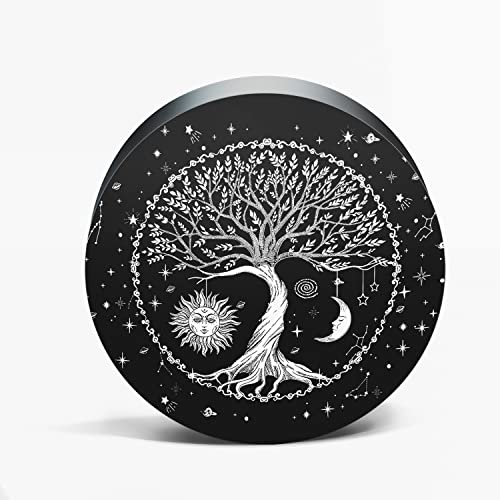 MPRUIU Tree of Life Black and White Galaxy Space Grinder 2.5"