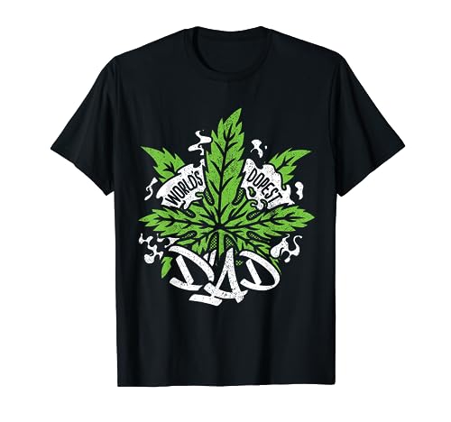 Dopest Dad Weed Leaf T-Shirt - Perfect Father's Day Gift