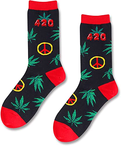 HAPPYPOP Funny Weed Gifts Marijuana Gifts Cannabis Gifts, Weed Socks Marijuana Socks Weed Gifts For Stoners Weed Smoker Gifts Plant Lover Gifts