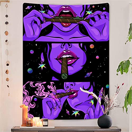 Yeoiat Trippy Tapestry, Anime Wall Decor, Bedroom Tapestry