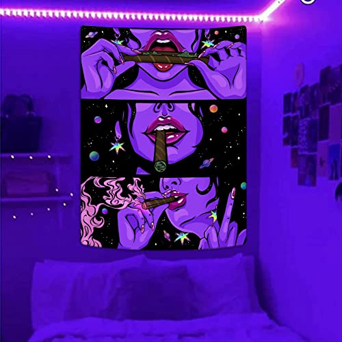Yeoiat Trippy Tapestry, Anime Wall Decor, Bedroom Tapestry