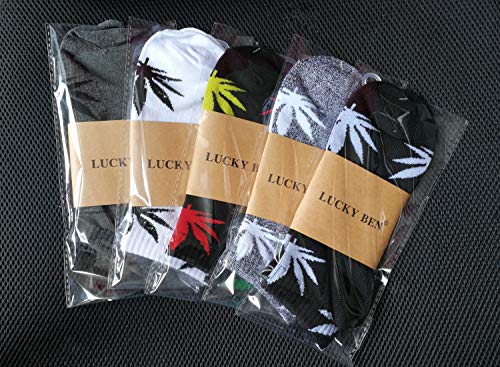 Unisex Weed Leaf Cotton Socks | US 5-9.5
