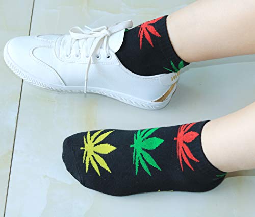 Unisex Weed Leaf Cotton Socks | US 5-9.5